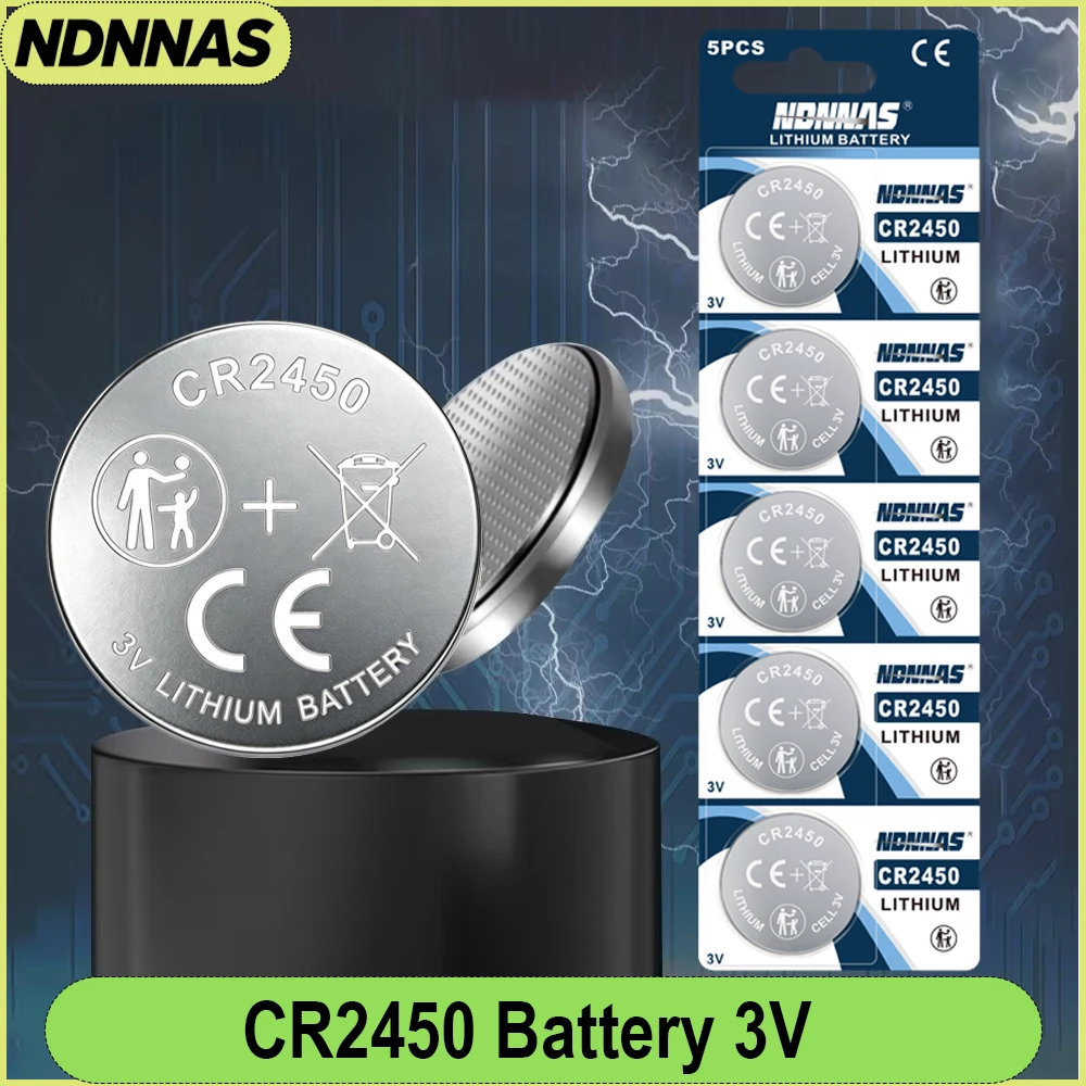 

5-50PCS CR2450 Battery 3V 620mAh 5029LC LM2450 DL2450 CR2450N BR2450 Lithium Coin Cell For Car Remote Electronic Scale Calculato