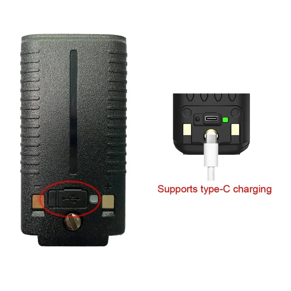 Batteria originale per walkie-talkie UV-G28 UV-G28 Pro Radio Car Charge Cavo USB TypeC per batterie ricaricabili Boafeng serie UV18