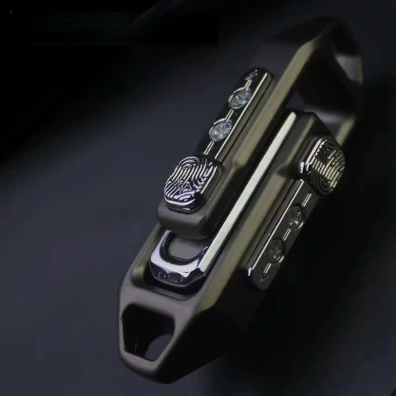 EDC Fidget Slider Push Fidget Toy Tarjeta de empuje magnética Empujando huevos Placa de clic Descompresión Adultos Estrés Aleación de metal