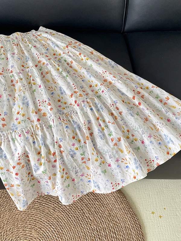 Юбка миди А-силуэта с цветочны – обзор и цена Midi Skirt Floral