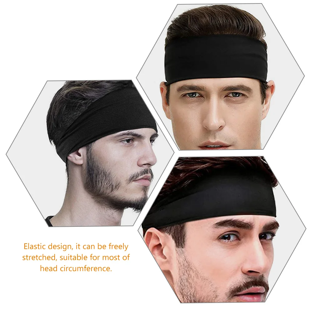 

Sports Headband for Men Sweatbands Fitness Running Workout Exercise Headbands Male Sports Sweat Bandana Absorbent Elastic Anti