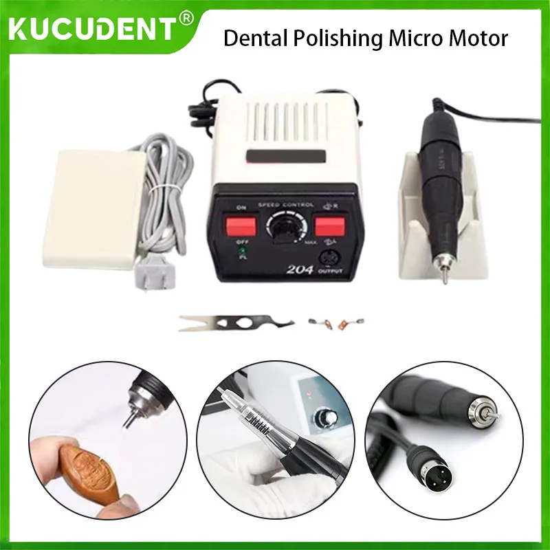 

Dental Micromotor Mini Electric Polishing Brushless Micromotor 204 Hand Grinder Power Handpiece Dentist Lab Motor Instrument