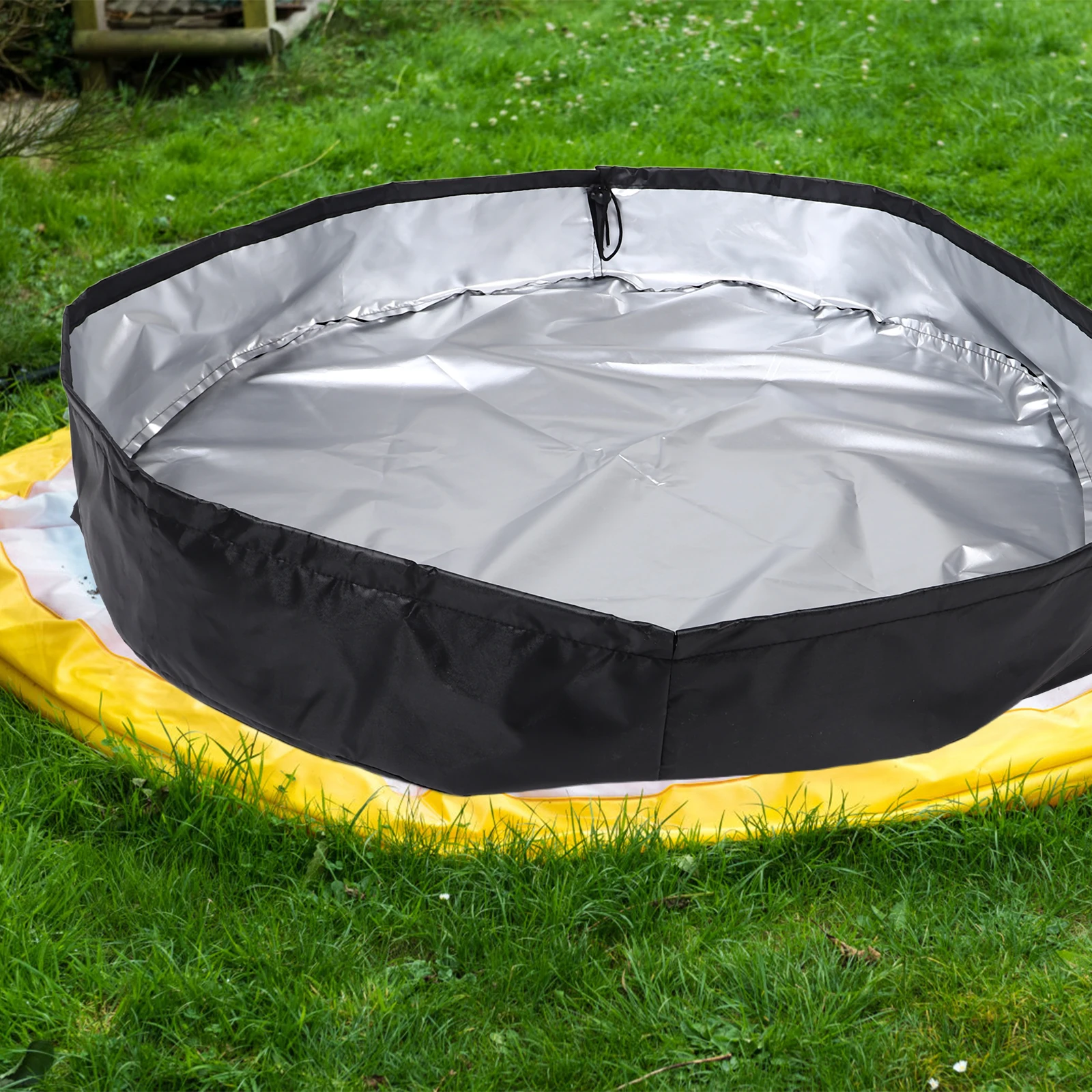 

Winter Dust Cover Dustproof Oxford Cloth Sun Winter Protection Bucket Cover for Outdoor Spa Pool Barrel