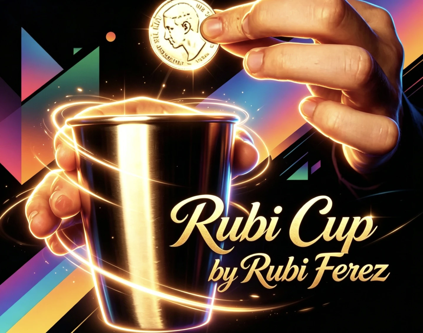 

Super Professional Rubi Cup By Rubi Ferez Close Up Magic Tricks Magia Magie Magician Illusion Gimmick Props Metalism Games