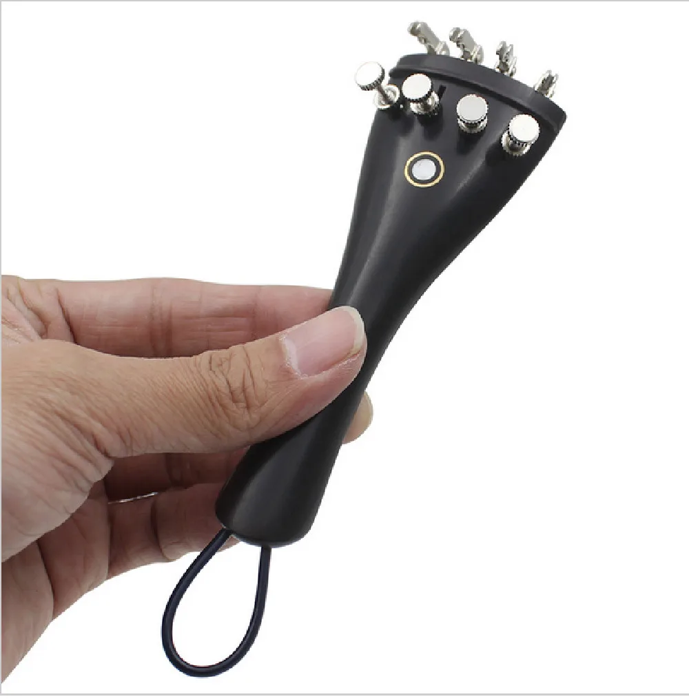 

Хвостовик из черного дерева с тюнером, аксессуар для скрипки с хвостовой дверью для 1/4-4/4