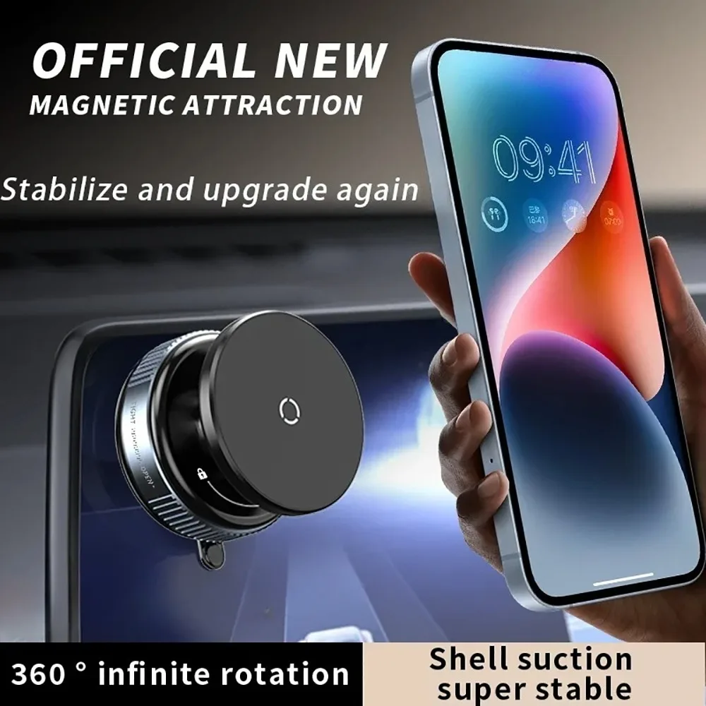 Car Phone Holder Magnetic Vacuum Intelligent Car Phone Holder 360° Rotation