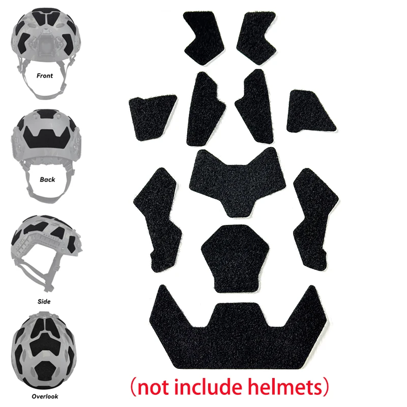 FAST Helmet Magic Sticker ,11Pcs/Set Helmet Patches Hook and Loop Fastener Sticky for Fast Helmets Magic Sticker  Accessories