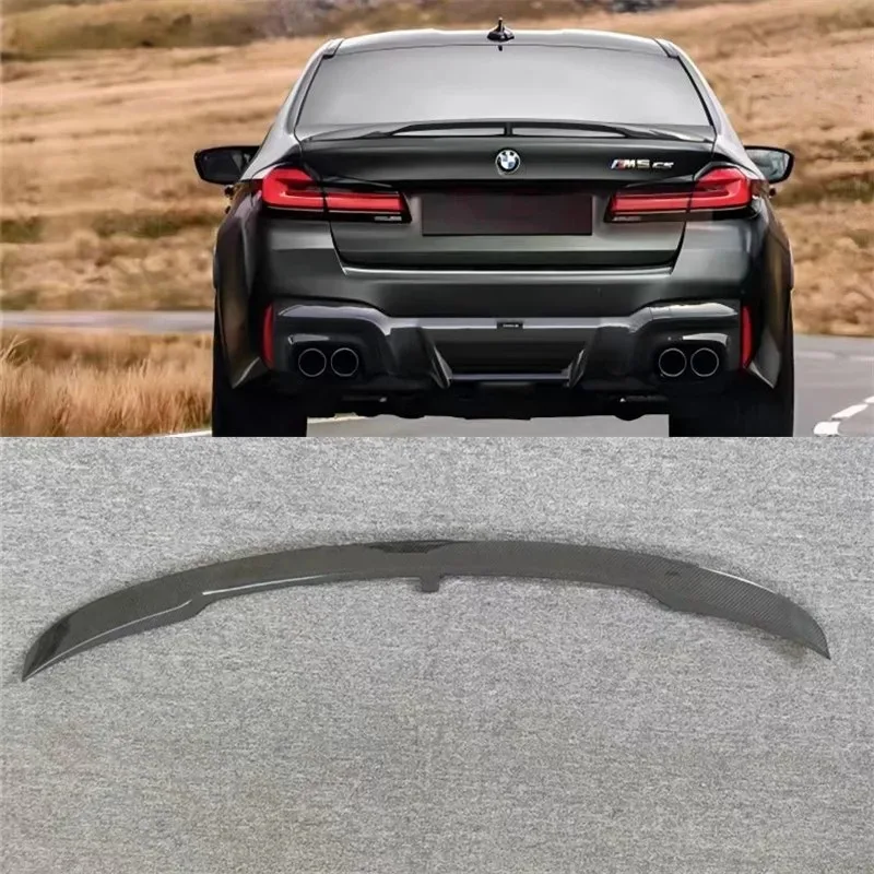 

For BMW 5 Series 525i 530 G30 G38 M5 2019-2023 Real Carbon Fiber Tail Wing Car Accessories Refit Decoration Spoiler Kit