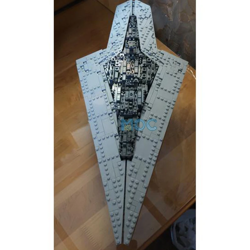 Blocs de construction MOC vaisseau spatial, modèle d'avion Dreadnought, combattant, briques à monter soi-même, ensemble d'assemblage, jouets de Collection, affichage, cadeaux de noël, 1491 pièces