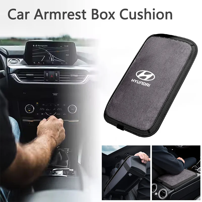 

Car Central Armrest Cushion Mat Nonslip Protect Cover Pad For Hyundai I10 I30 I40 IX35 Tucson Solaris Azera Elantra Accessories