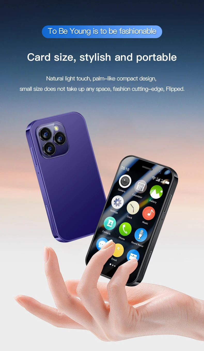 SOYES XS17 Pro 3G Smartphone 3.0inch MTK Quad Core 2GB RAM 16GB ROM Dual SIM 5MP 1950mAh Android Mini Cellphone Face Recognition