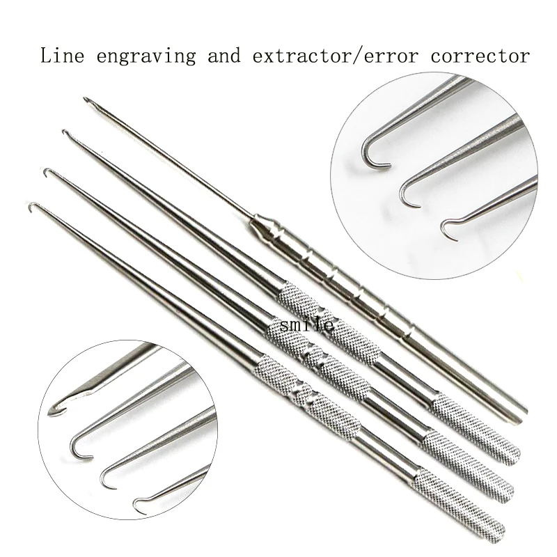 

Thread carving nose big V line buried thread error correction needle thread carving crochet thread taker release needle