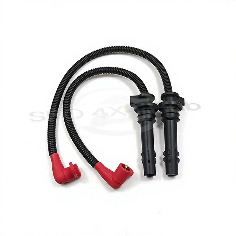ポラリスRZR 900 XPターボ1000トレイル900用イグニッションコイルスパークプラグキャップ＆ワイヤー（SET）1セット（4014295 4014296）