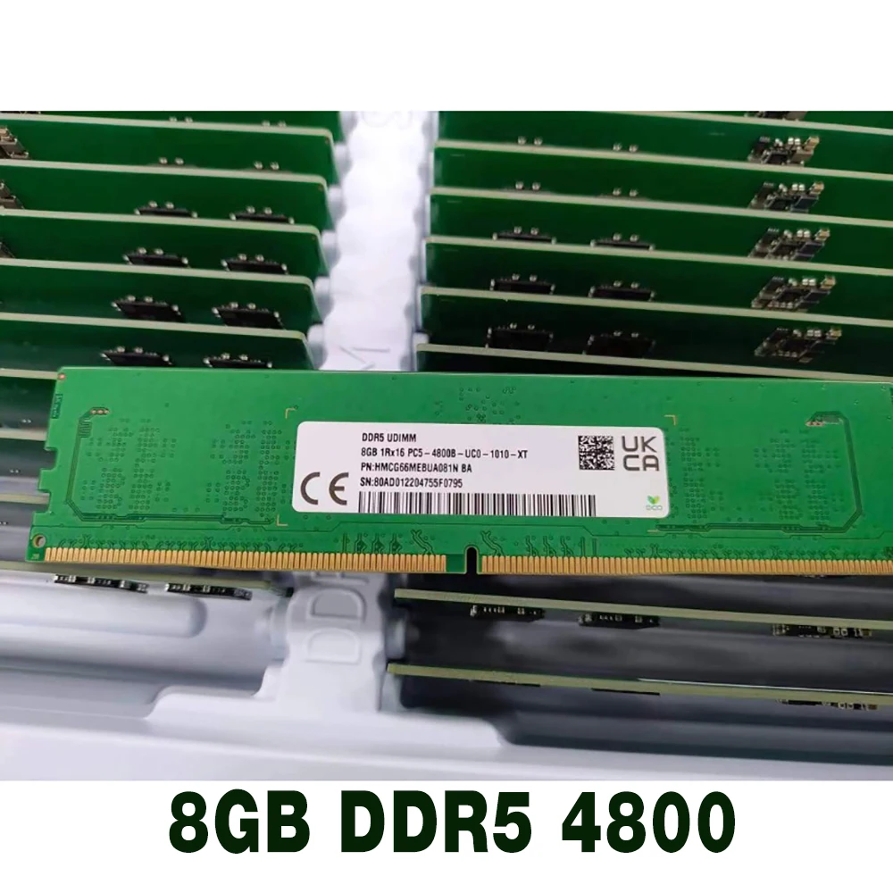 1 pcs For RAM 8G HMCG66MEBUA081N  1RX16 PC5-4800 Desktop Memory 8GB DDR5 4800