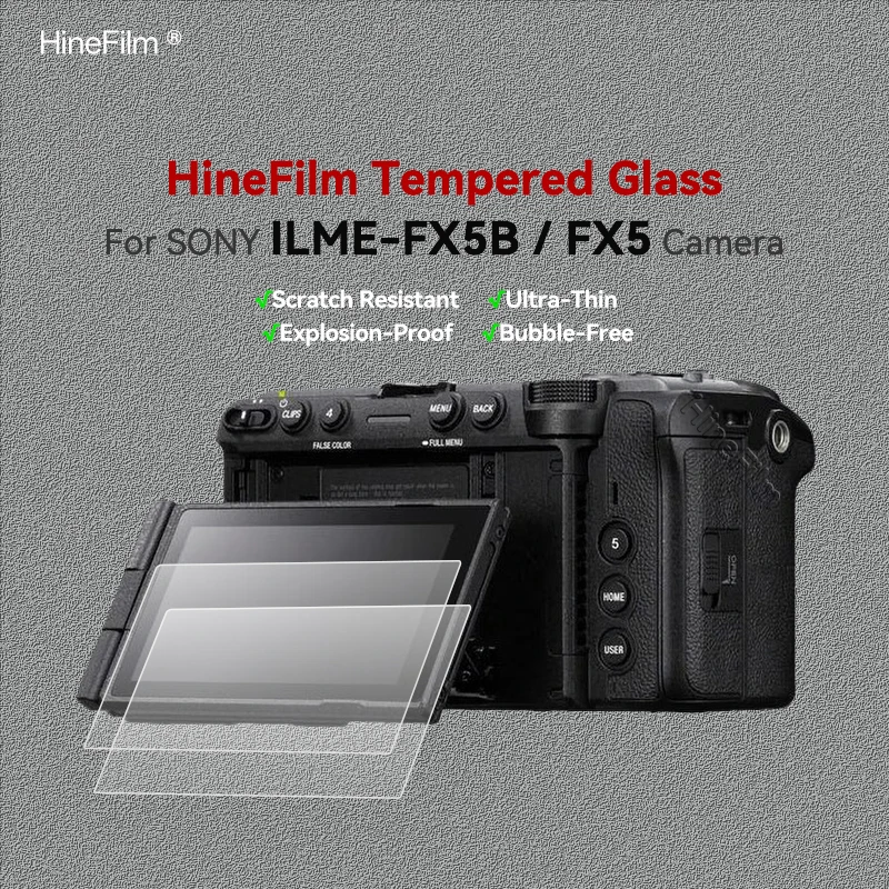 Hinefilm for Sony ILME-FX5 FX5B Camera Screen Protective Tempered Glass FX 5 Camera Screen Protector FX 5B Guard Cover Glass