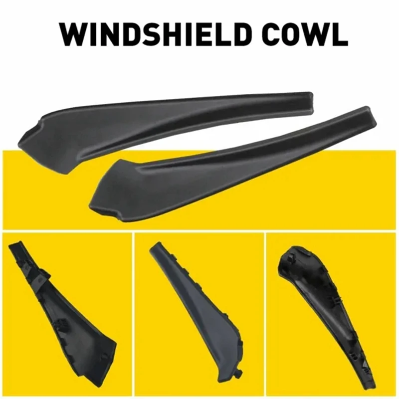 2PCS Windshield Wiper Cowl Extension Trims For Nissan For Rogue 2014-20 Parts 66895-4CL0A 66895-4BA1A 66894-4CL0A 66894-4BA1A