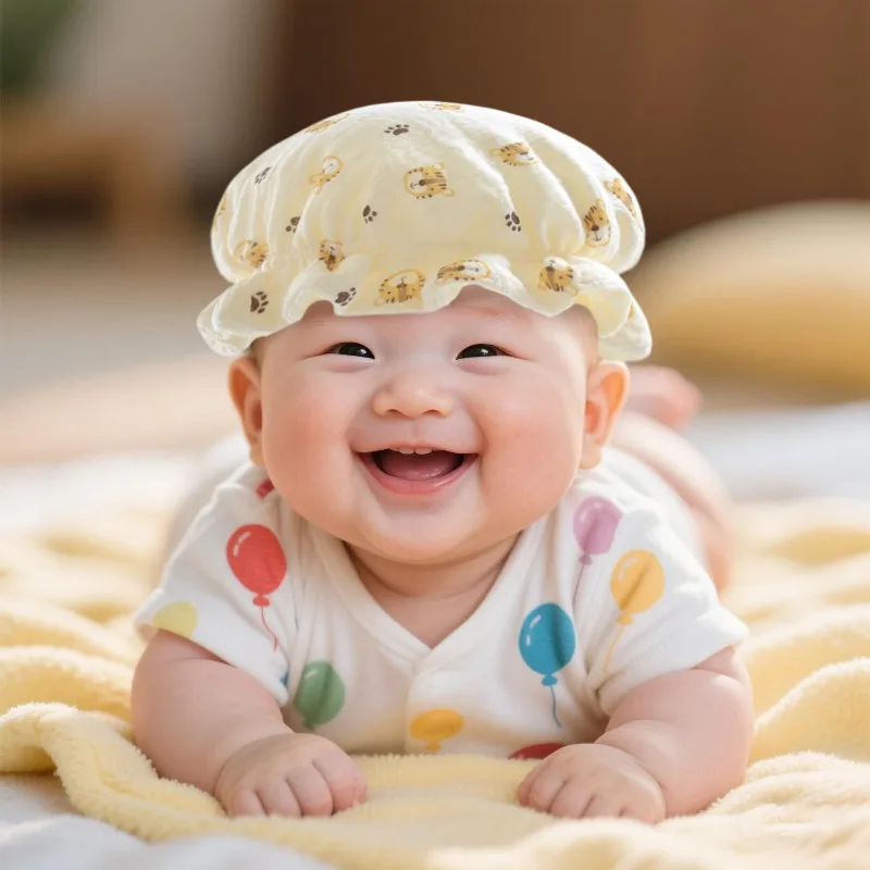 

Breathable Newborn Sun Hat 0-3 Months Soft Cotton Princess Bonnet Summer Infant Cap Protection for The Head Toddler