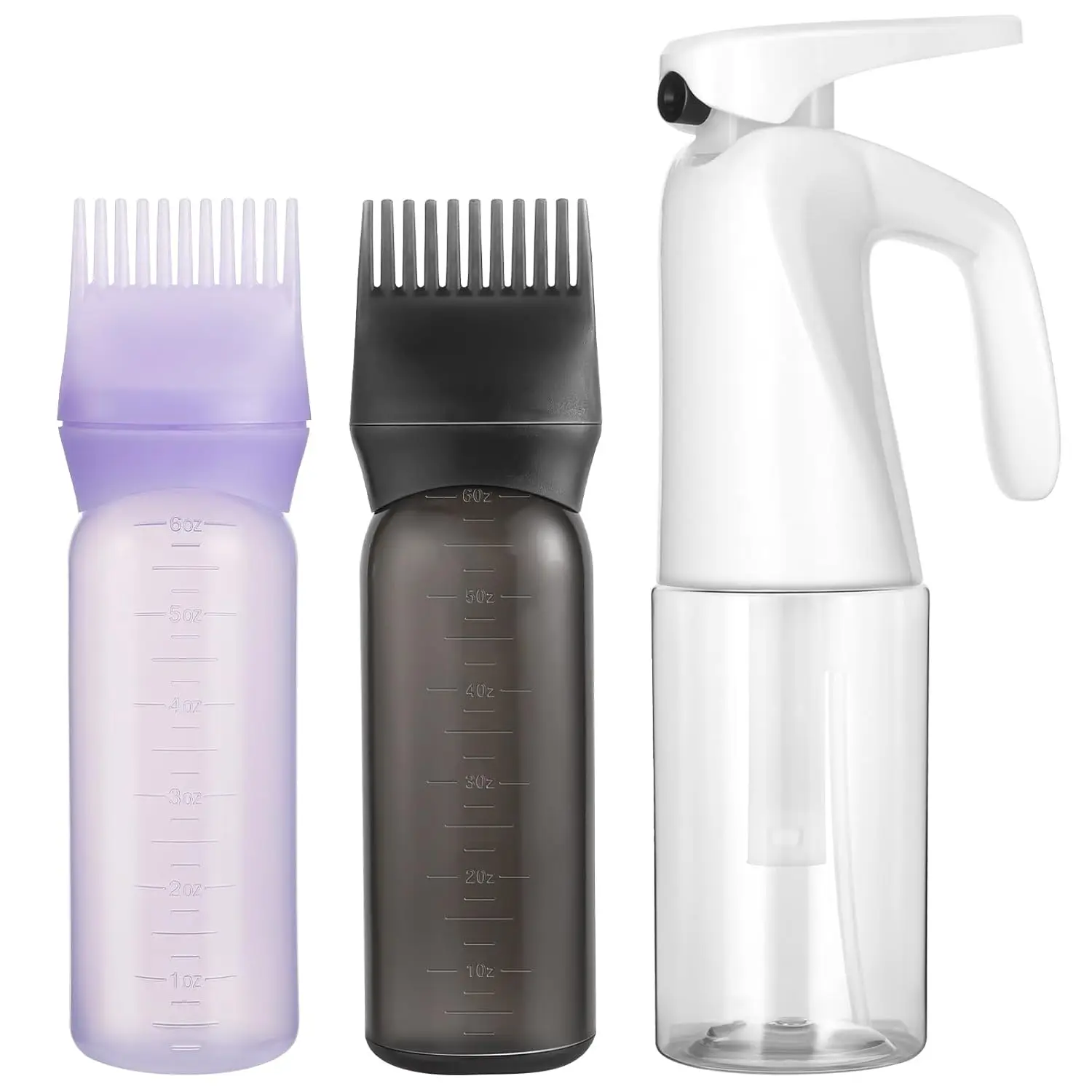 

Root Comb Applicator & Continuous Hair Spray Bottle, Oil Mister for Dye Hairstyling