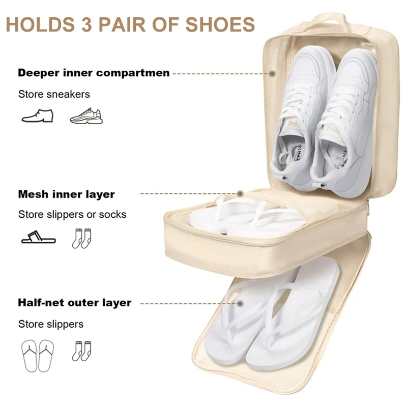 Portable Travel Shoe Bag Multifunction Underwear Clothes Bag Shoe Organizer Storage Bags Travel Organizer Bag Shoe Sorting Pouch