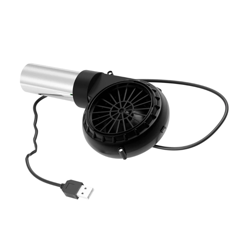 Вентилятор для барбекю USB 5V 2A Огненный сильфонный инструмент облегченный 2650 об/мин для приготовления пищи на открытом