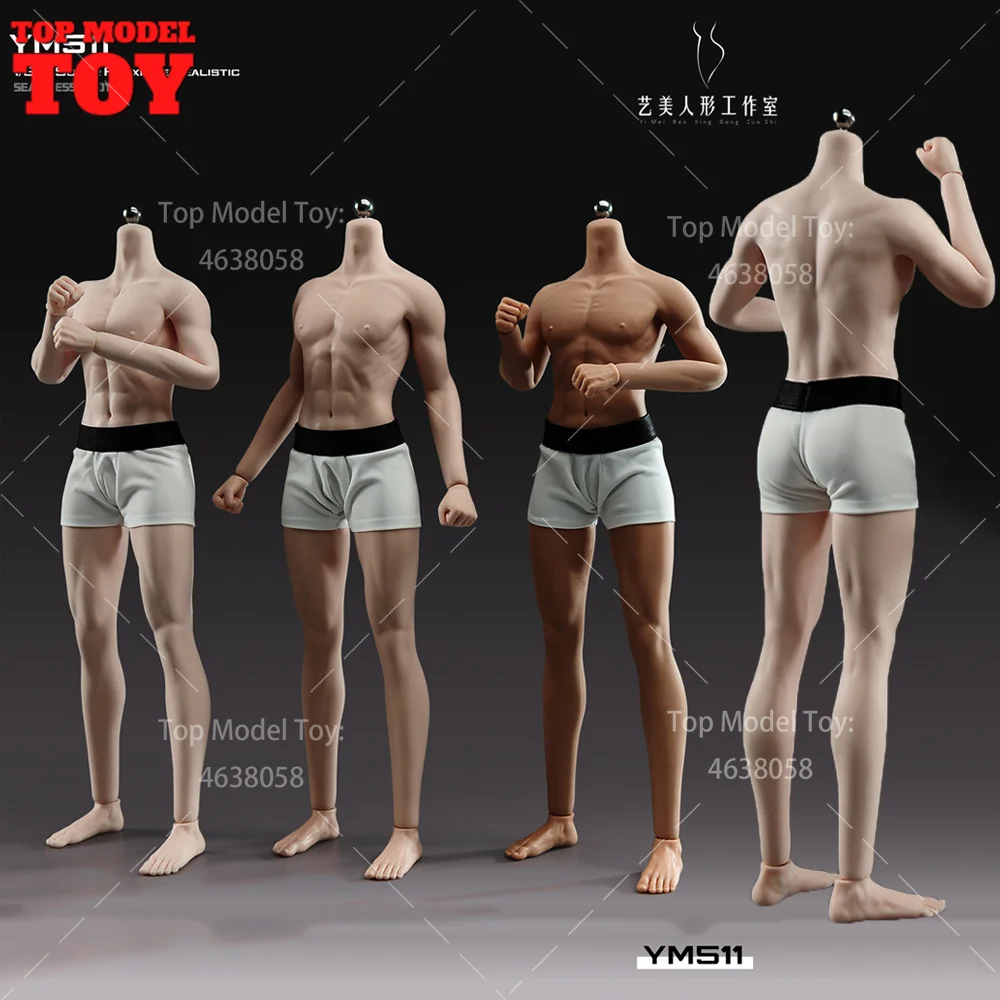 

YM511 1/6 Scale 26.9cm Detachable Foot Super Flexible Strong Handsome Male Body Fit 1:6 Head Sculpt 12‘’ Action Figure Dolls