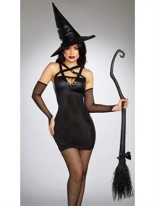 MXXL Large loween Witch Costume Women's Traditional Ethnic Stage Performance Clothing plus Size Fairy T Witch Outfit