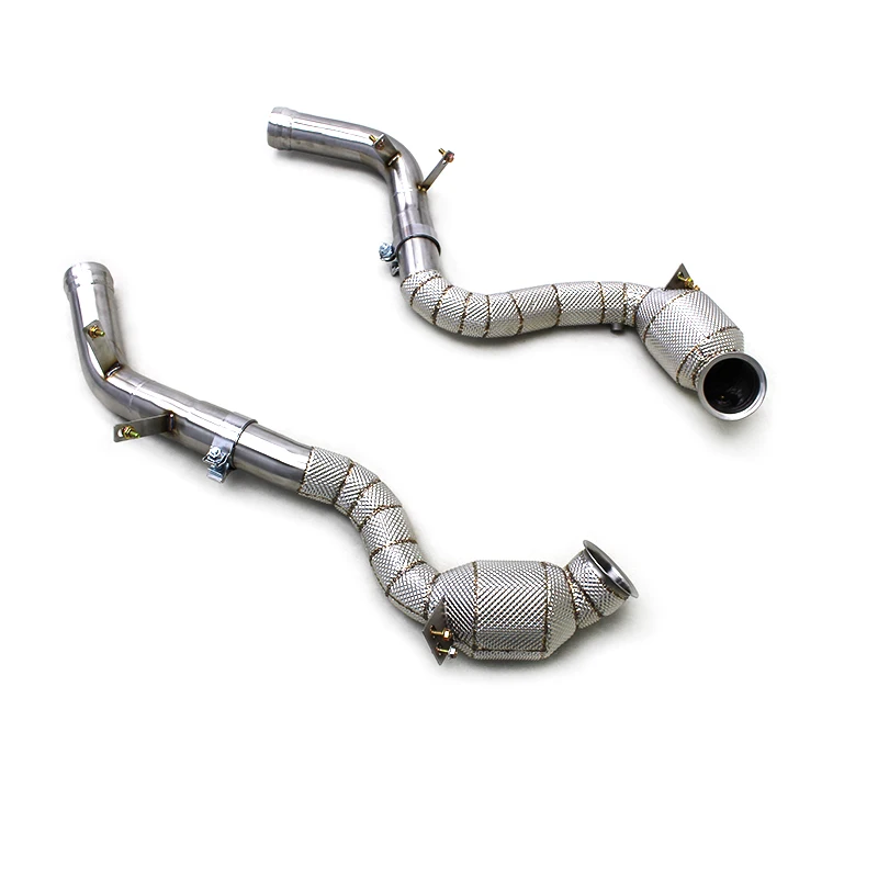 

OBM Exhasut Header For Mercedes-Benz AMG GT63/GT63S 4.0TT 2019+ Heat Shield Exhaust Downpipe With 100/200/300cell Catalyst