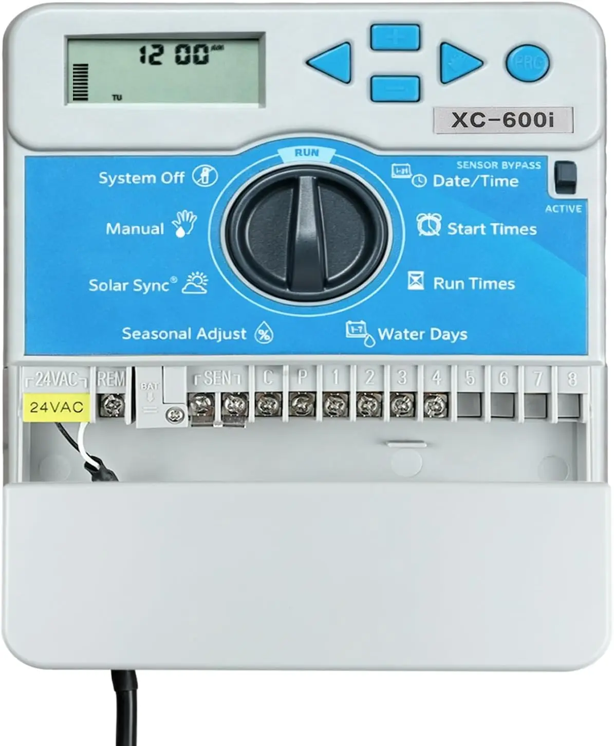 4-Zone Indoor Sprinkler Timer, Easy Program, No Wi-Fi Required, Compatible with Hunter X-Core XC400i