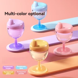 New Pattern Baby Plastic High Footed Cup Children's Wine Juice Cup Children's Duckbill Learning Drink Anti Drop Water Cup