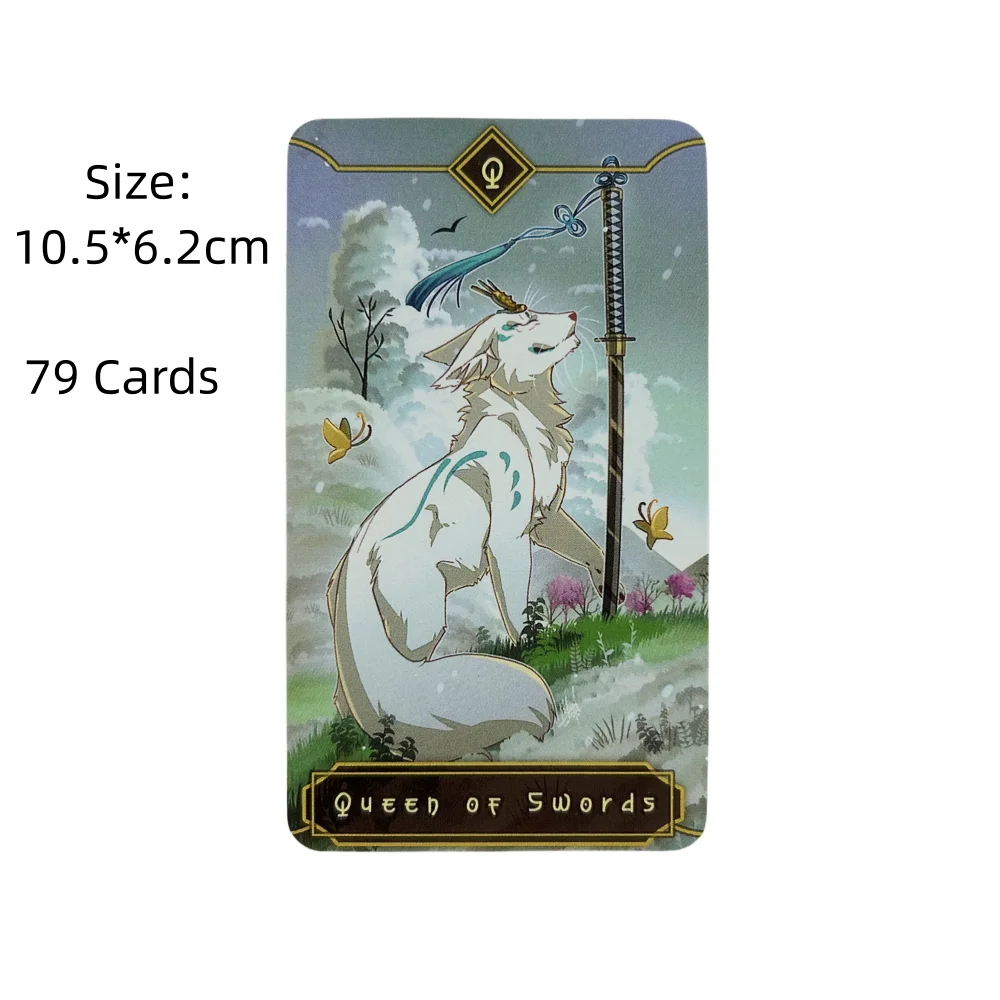 季節のキツネ タロット キットシスからキツネ タロット 78 カード タロット 英語版