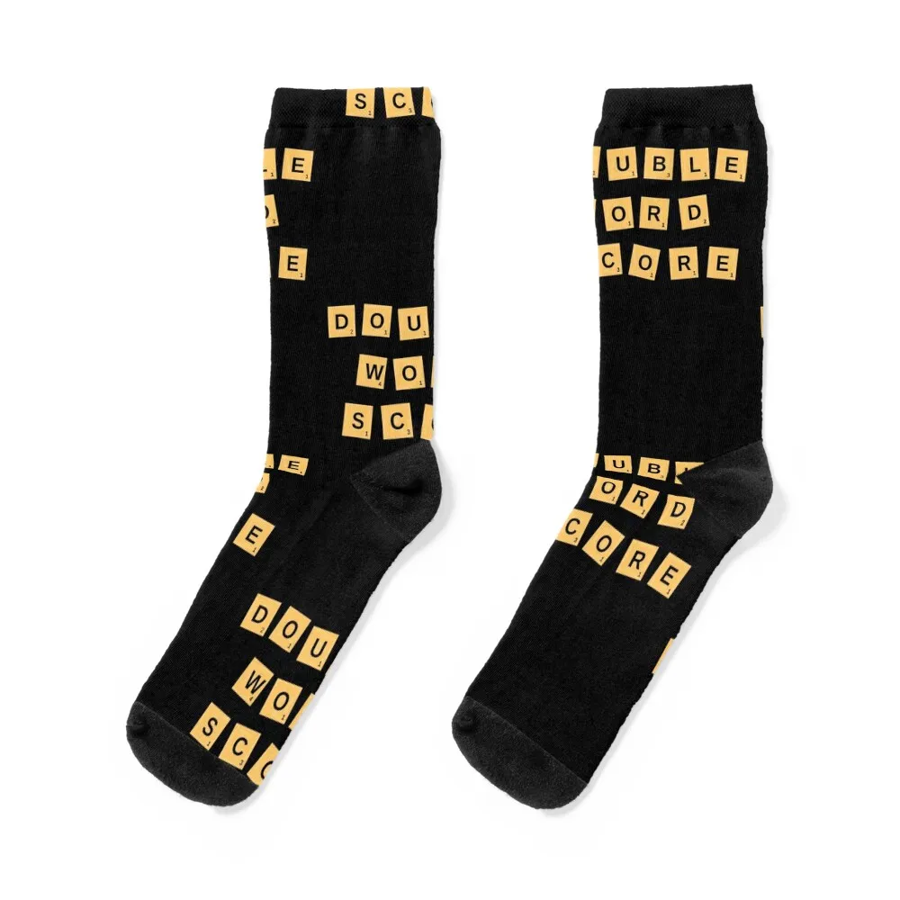

Double word score Socks Non-slip funny sock crazy Sports Boy Child Socks Women's