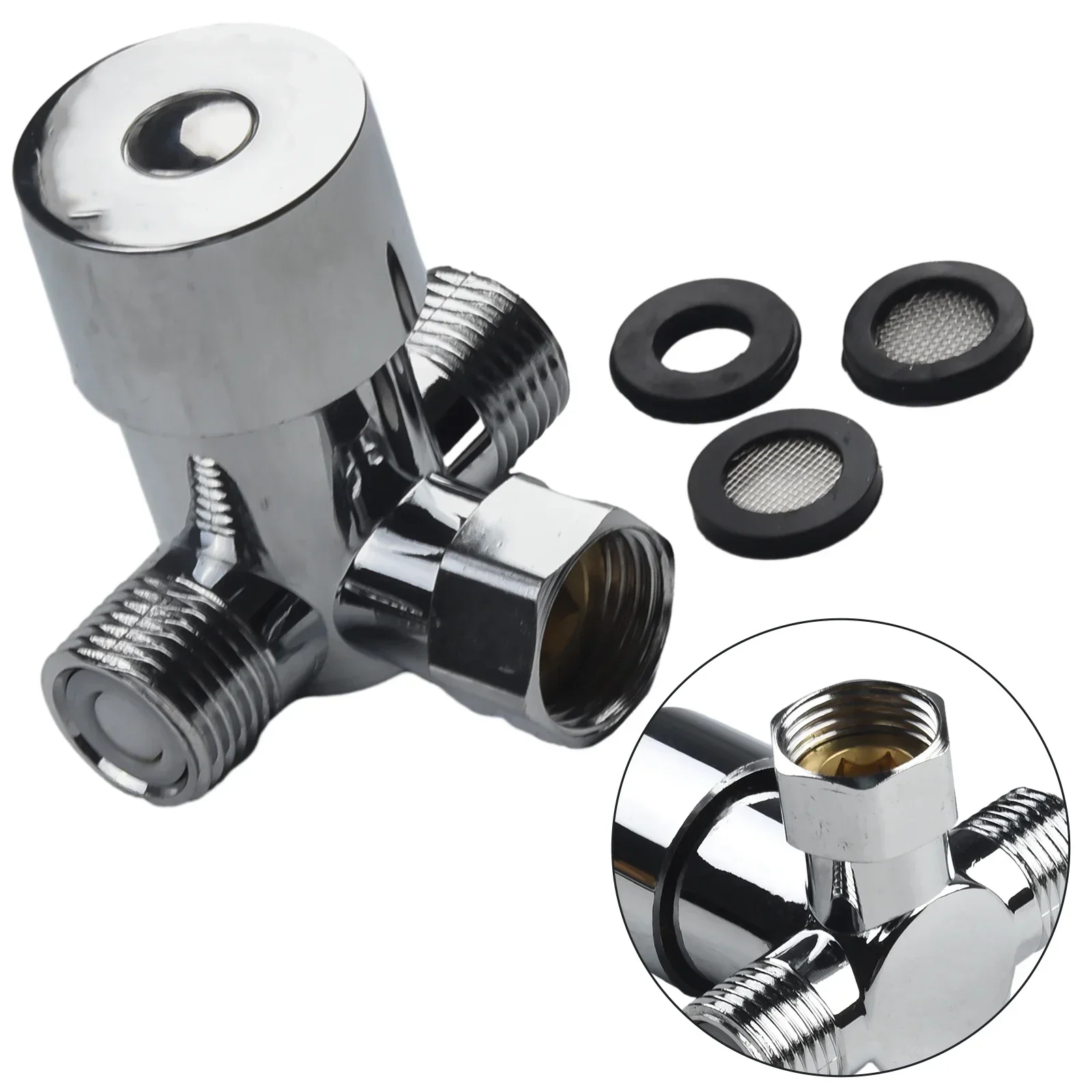 

For Water Heater Inlet Valve Mixing Valve Thermostatic Thickened Brass Wash Basin Water Valver Adjustable High Quality