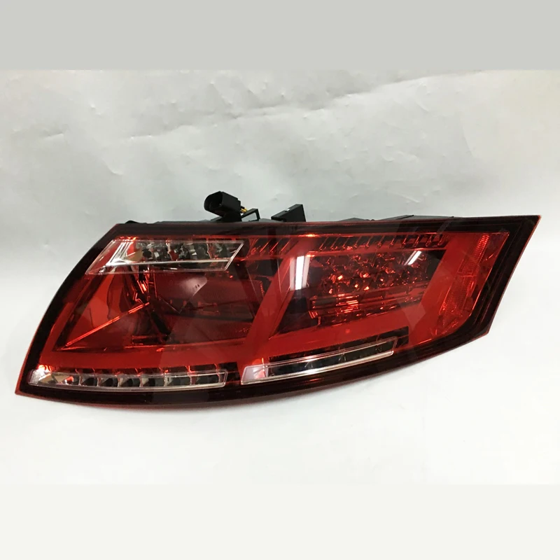 2 Pieces For AUDI TT Tail Lamp 2006-2013 Year LED Back Rear Taillights Red Color