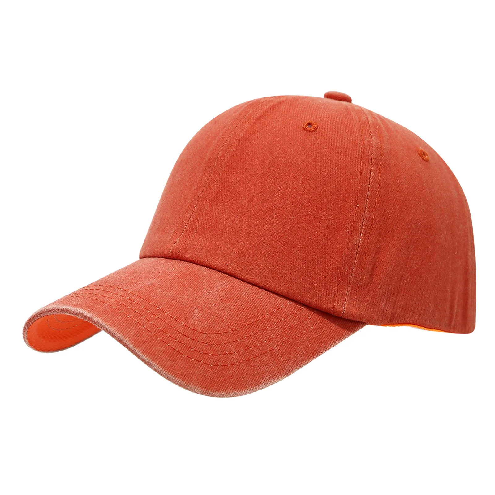 Individuell bedrucktes Logo, komplett aus Baumwolle gewaschene Vintage-Baseballkappe, Arbeitsreise-Sonnenhut, geeignet für Männer und Frauen – Detail 7
