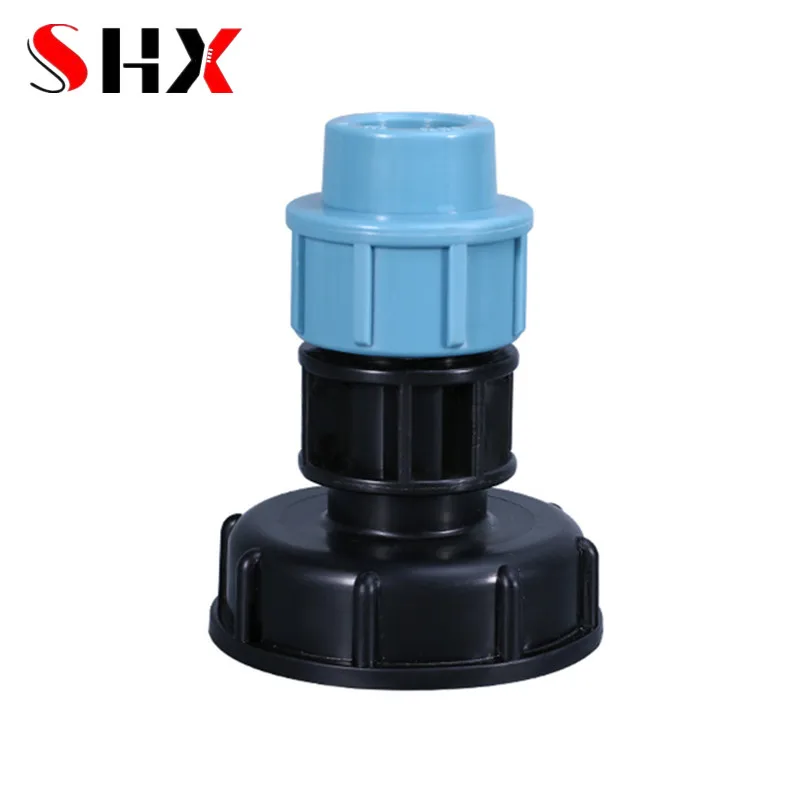 1PCS IBC Tank Adapter 1'' 3/4'' 1/2'' Coarse thread Water Tank Fittings Elbow Straight Outlet Hose Adapter Home Garden Fittings