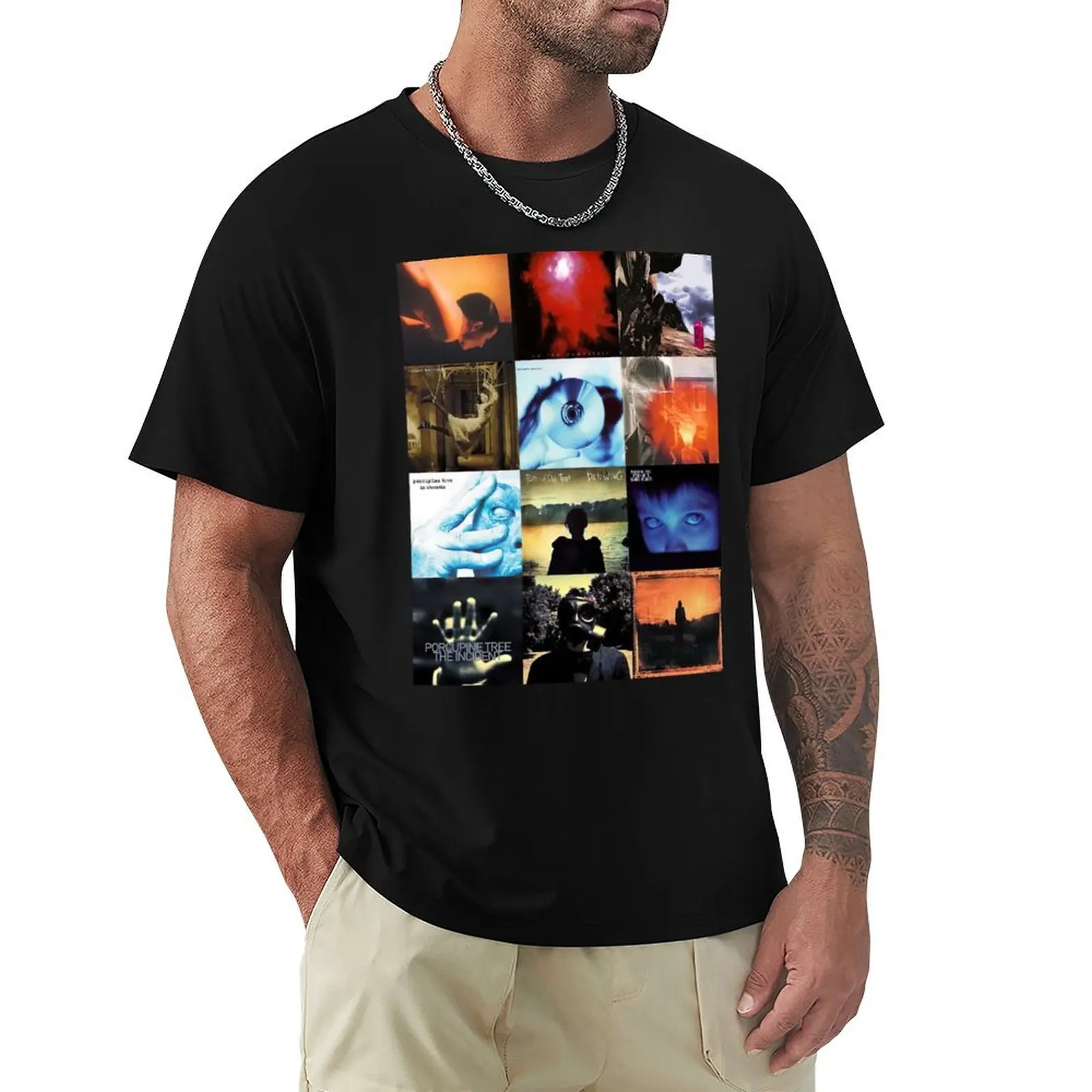 Steven Wilson Porcupine tree photo collage T-Shirt Breathable Gym Short Sleeve T-Shirt