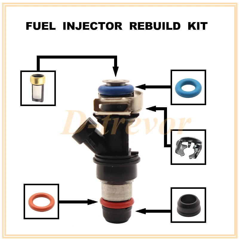 Fuel injector nozzle repair kit for Chevrolet Avalanche Cadillac Escalade 5.3L 25323974 17113698