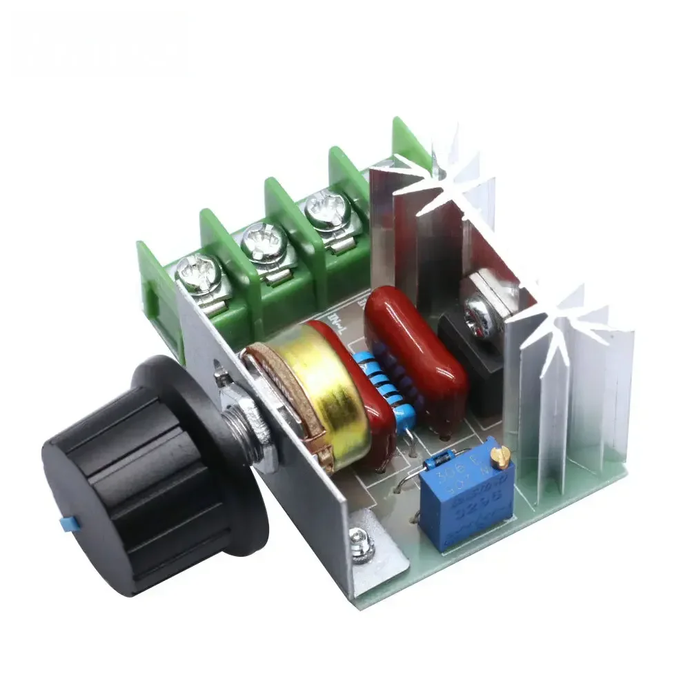 2000W SCR Adjustable AC Voltage Regulator (50V-220V) - Motor Speed Controller, Thermostat & Dimmer for Industrial/Home Use