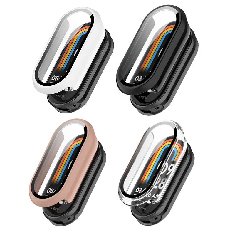 Custodia protettiva rigida / cinturino in silicone / cinturino morbido e confortevole per Xiaomi Mi Band 9 8 miband 9