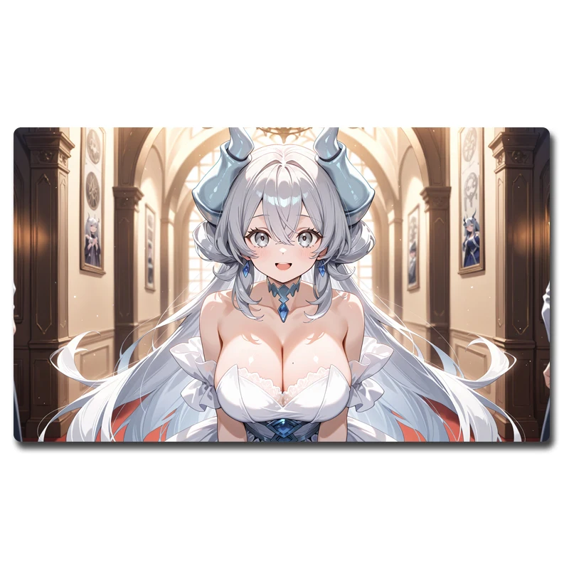 Yugioh Labrynth Figure Play Mat Yu-Gi-Oh! TCG OCG Trading Card Games Mat Duel Plate Rubber Card Mat Mouse Pad