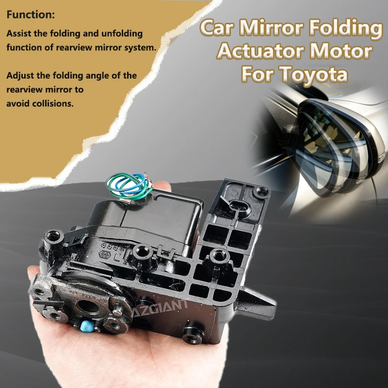 

AZGIANT For Toyota Vitz Yaris NCP90 NCP91 2005 2006 2007 2008 2009 Car automatic folding of reversing mirror motor maintain kits