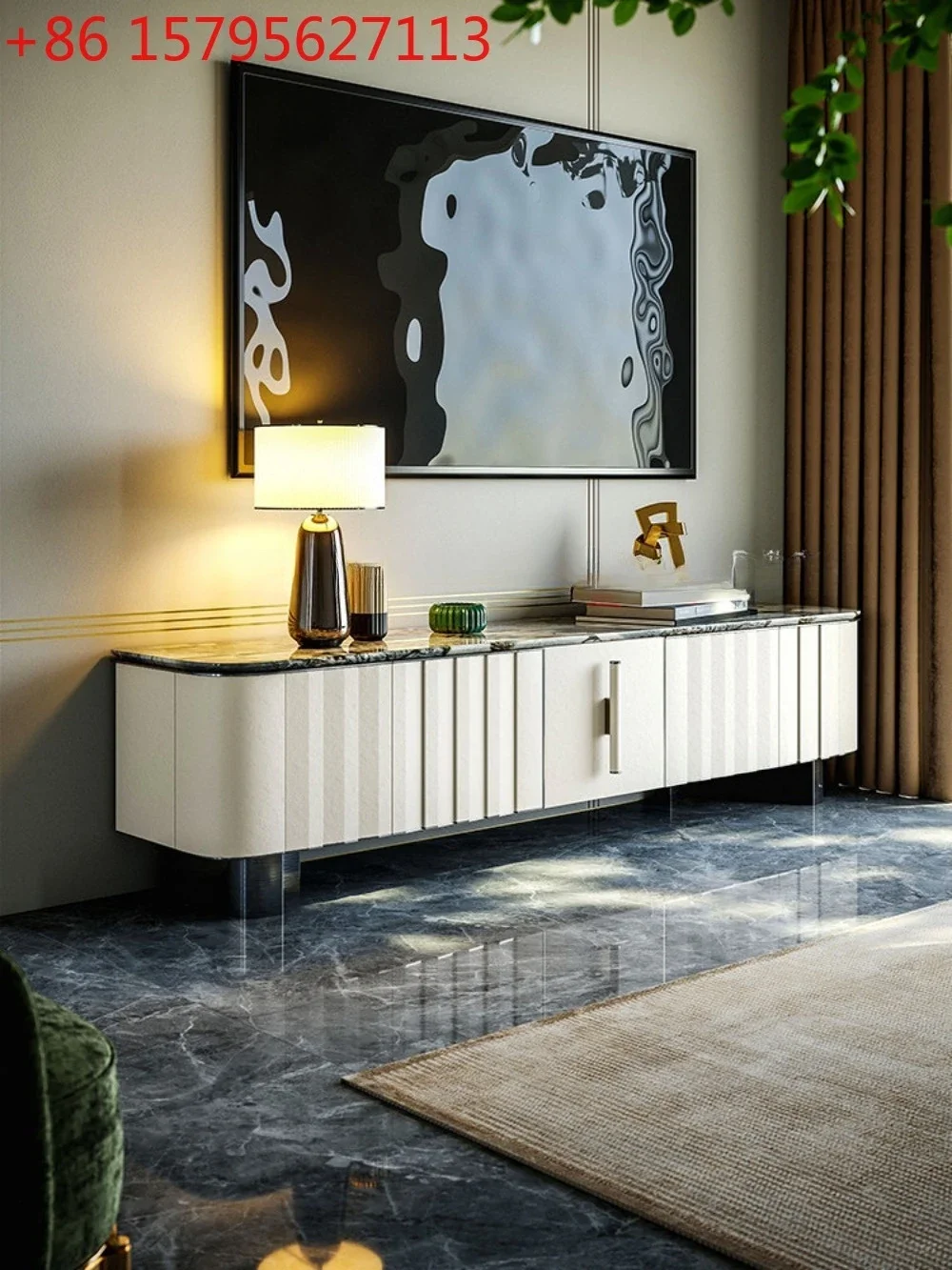 

Modern light luxury TV cabinet, living room home high-end