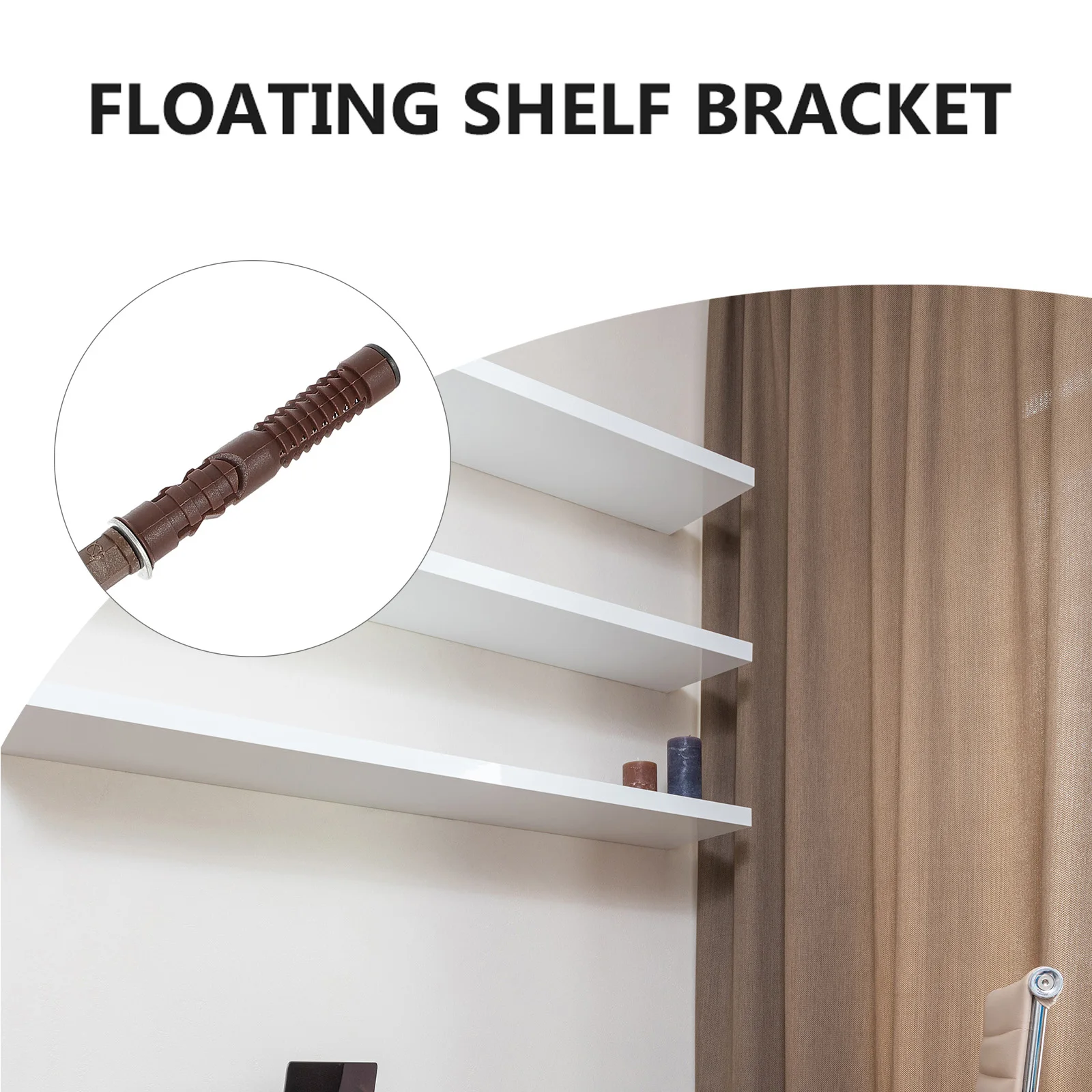 

10pcs Invisible Shelf Bracket Iron Plastic Super Load Bearing Anti Rust Wall Mounted Support Storage Brackets