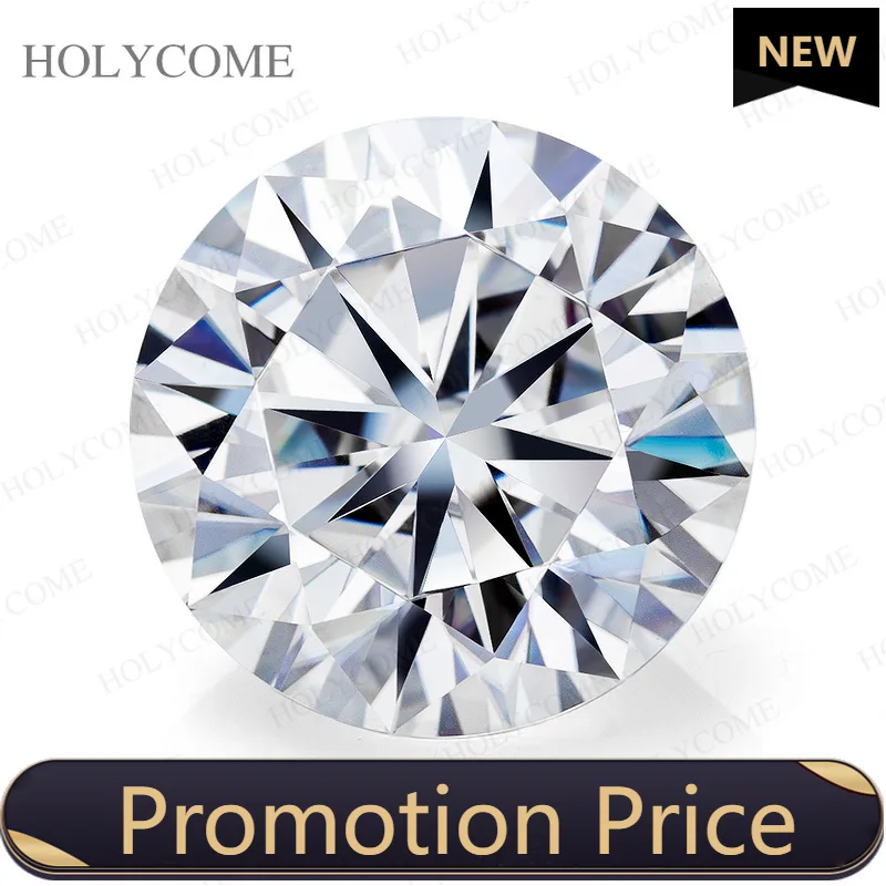 Moissanite Diamond Round Cut D Color VVS1 GRA Certificate Loose Gemstone Necklaces Earrings rings Materials Pass Diamond Tester