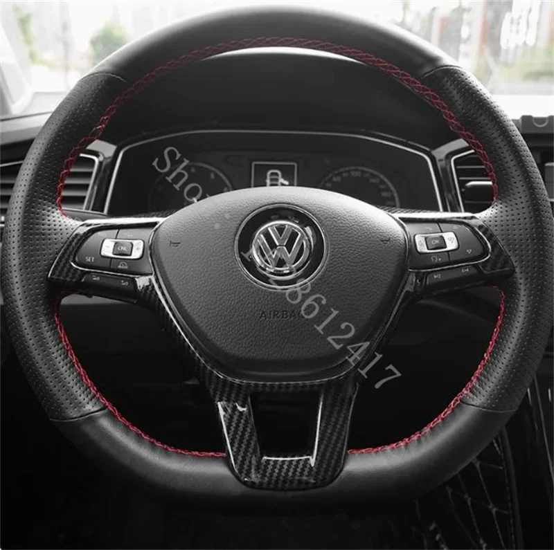 For VW Volkswagen T-ROC T ROC 2018 2019~2023 ABS Car accessories Interior workbench gear shift panel patch air outlet decoration