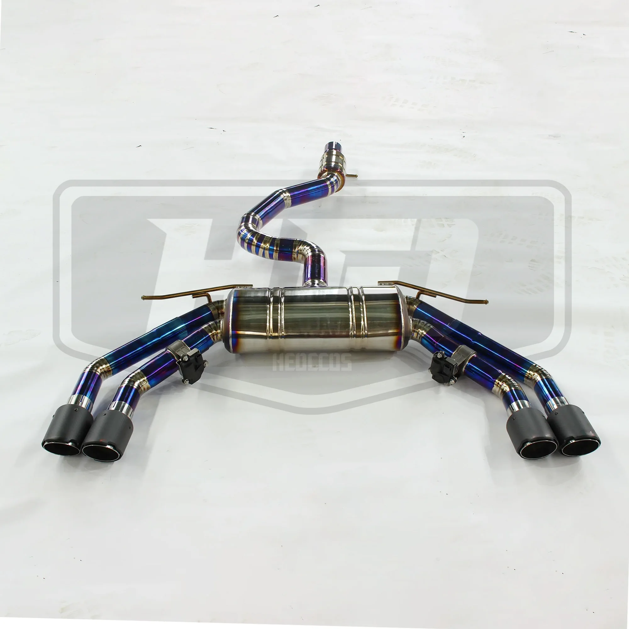 HEO Car accessories Exhaust Catback For Audi S3 2.0T With Valvetronic Exhaust TitaniumAlloy