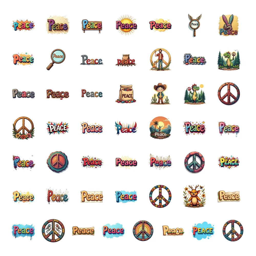 50pcs Decals  Graffiti Stickers Vinyl Pop Art Stickers Cartoon Cartoon Stickers for Indoor Personalize Phone