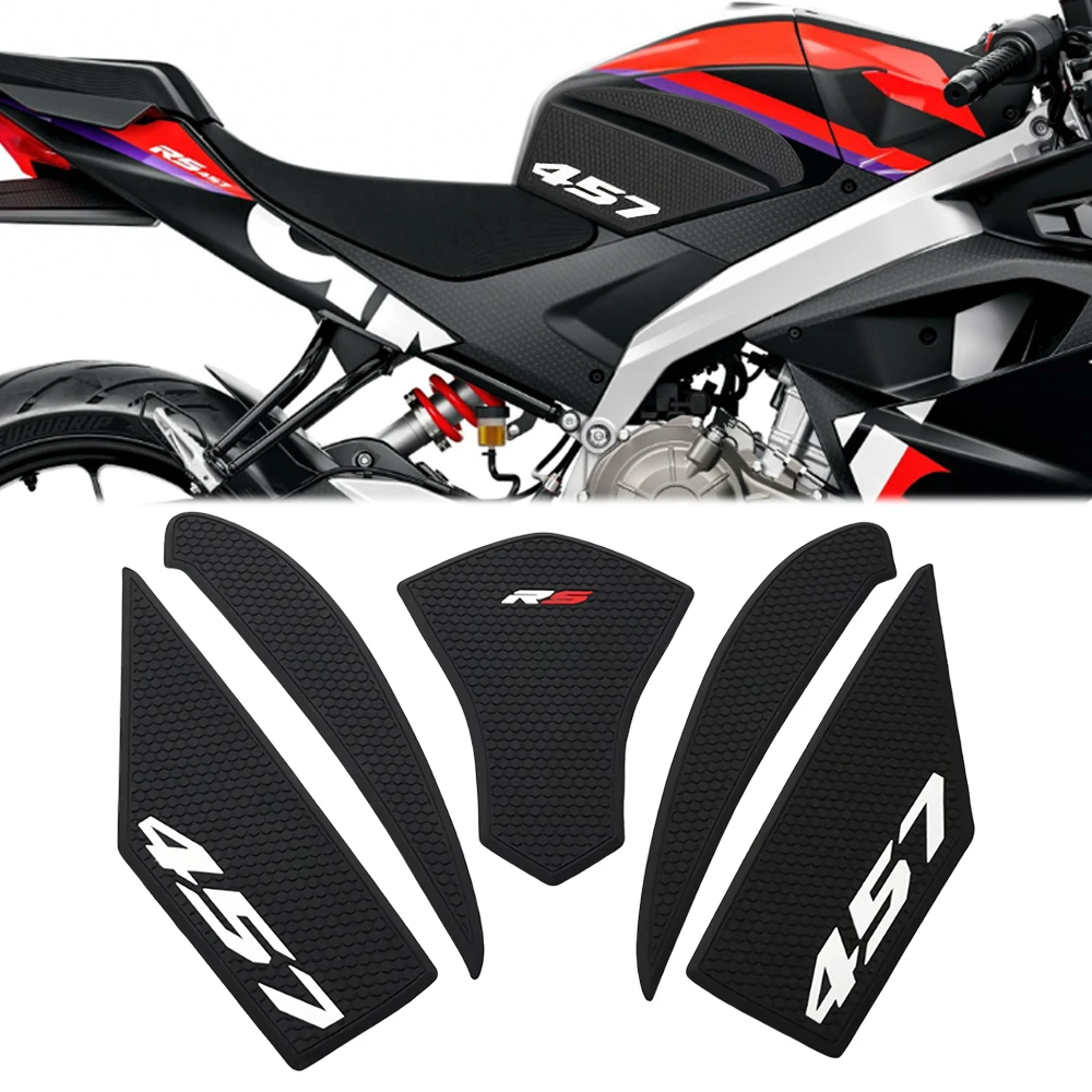 

For Aprilia RS457 RS 457 2024 2025 Motorcycle New Tank Pad Protector Sticker Decal Gas Knee Grip ﻿