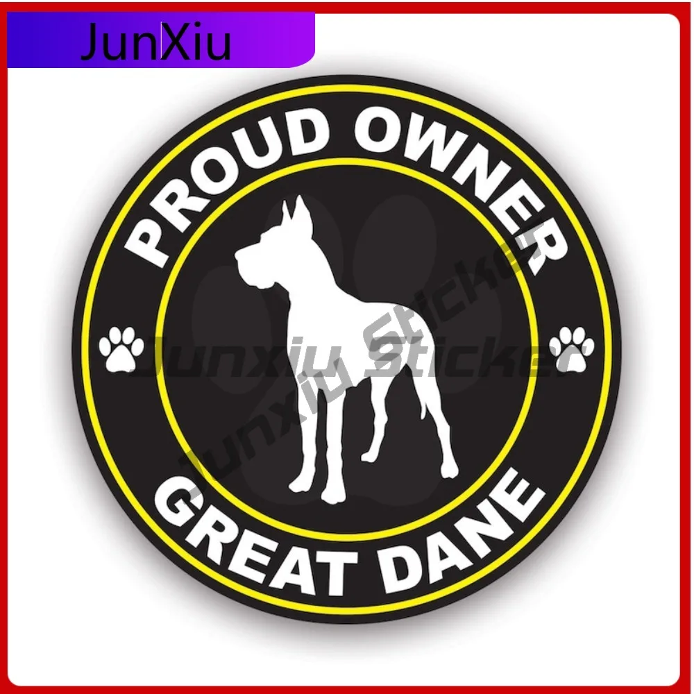 

Proud Owner Great Dane Stickerwaterproof Outdoor Anime Car Waterproof Vinyl Decal For Air Conditioners Fun Fun Outdoor Fun Decor