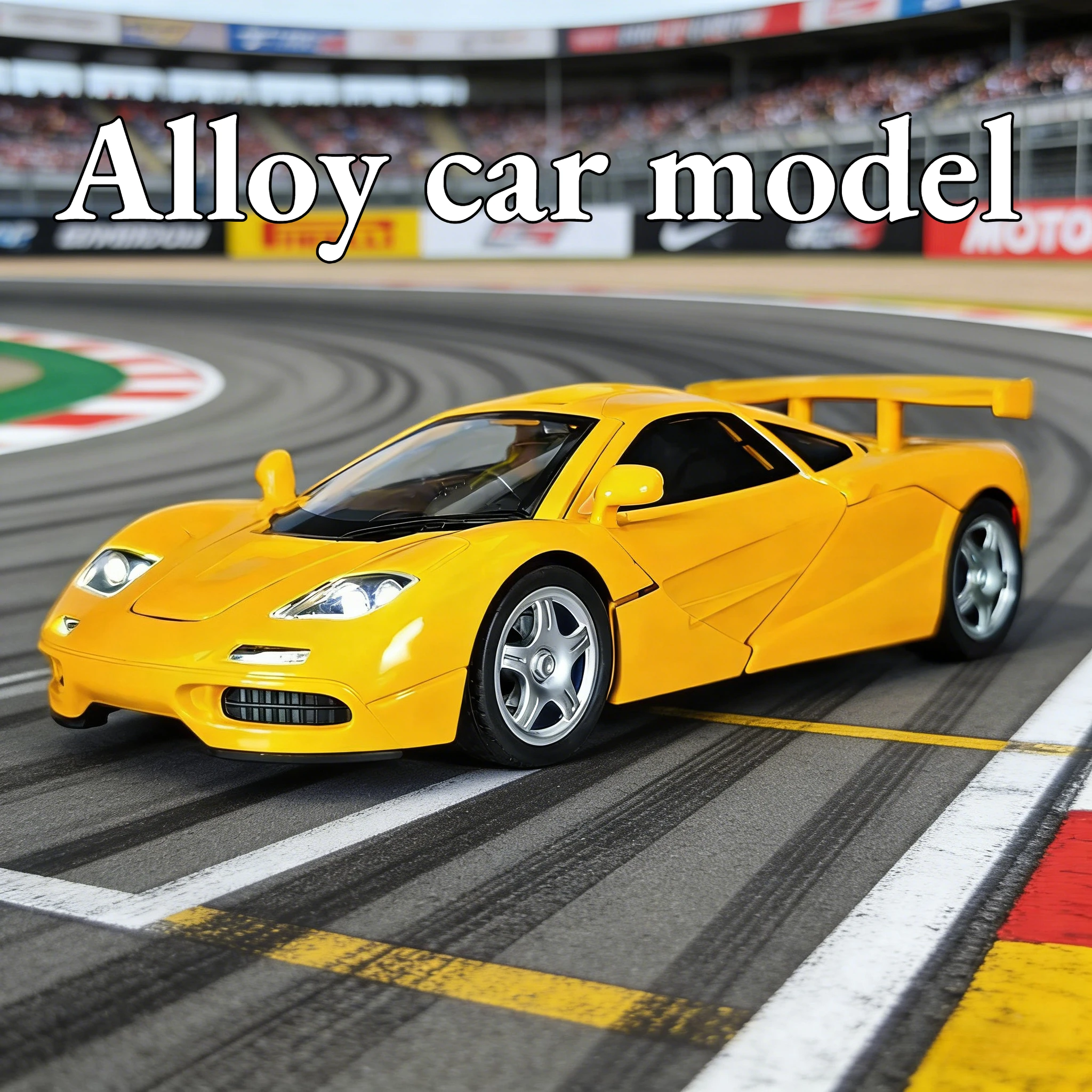 Voor 1:32 Simulatie McLaren F1 Legering Sportwagen Model met Basis kinderen Speelgoed Auto Collectie Ornamenten Jongens Verjaardagscadeau